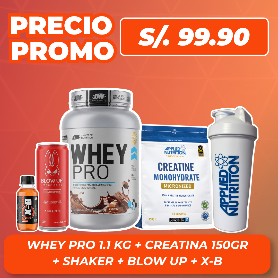 WHEY PRO 1.1KG + CREATINA 150GR + REGALOS
