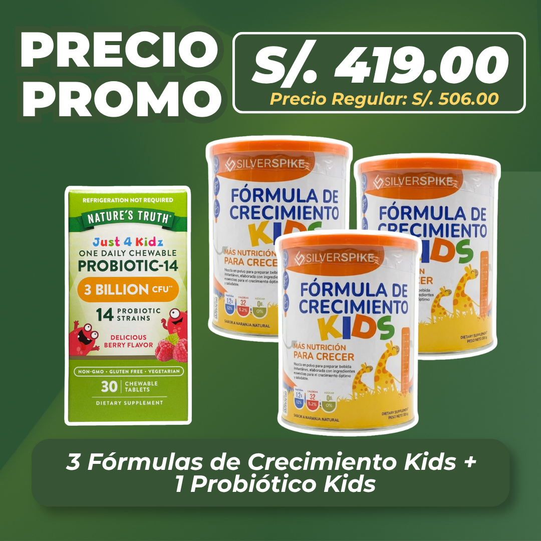 Pack Crecimiento Kids Trío + Probiótico