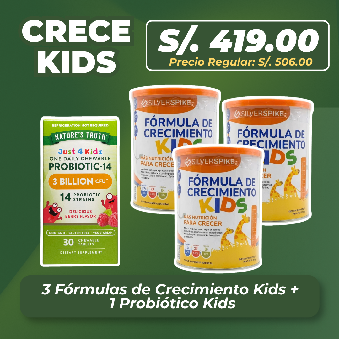 Pack Crecimiento Kids Trío + Probiótico
