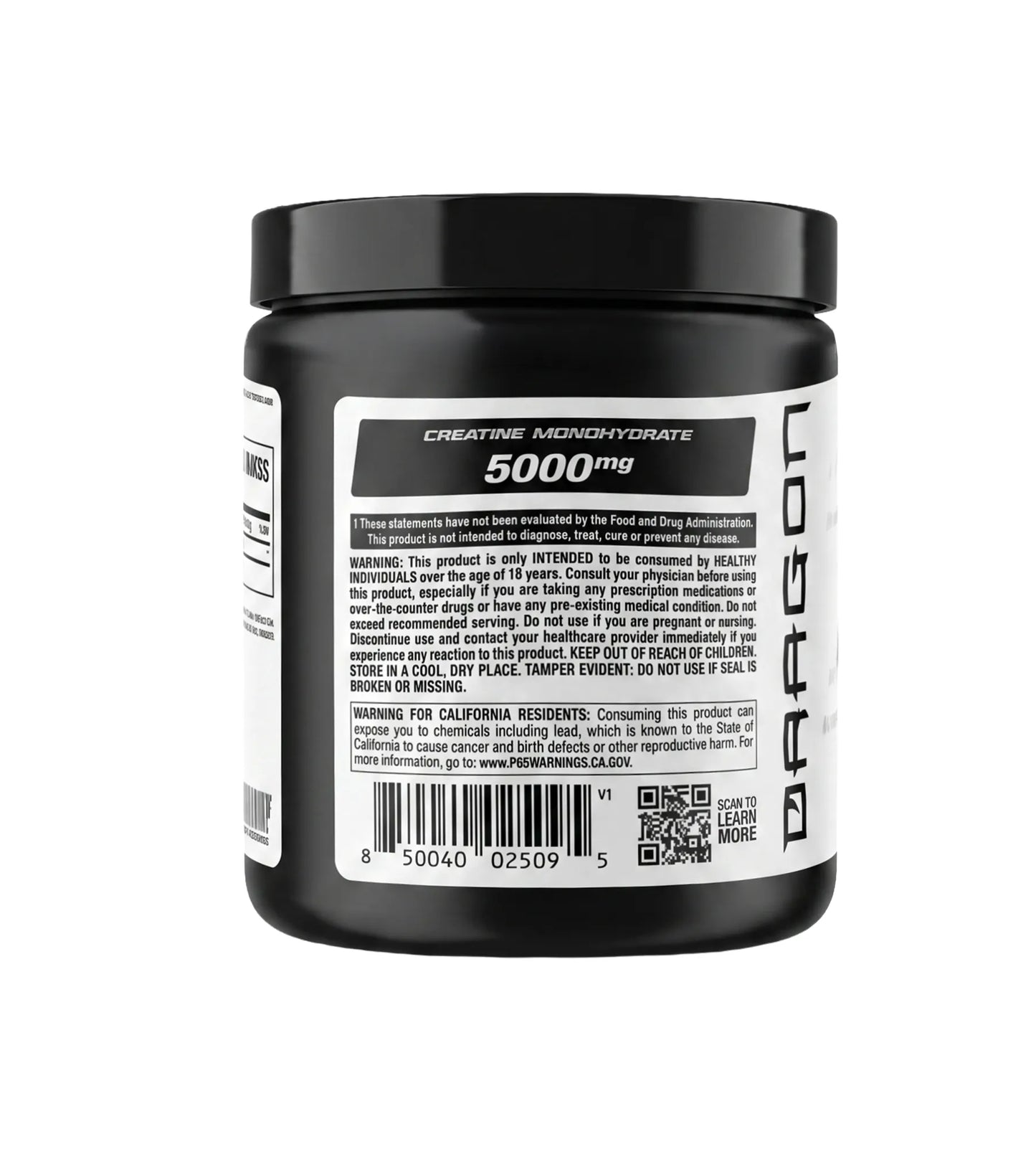 Creatina Monohidratada 300gr - DRAGON PHARMA