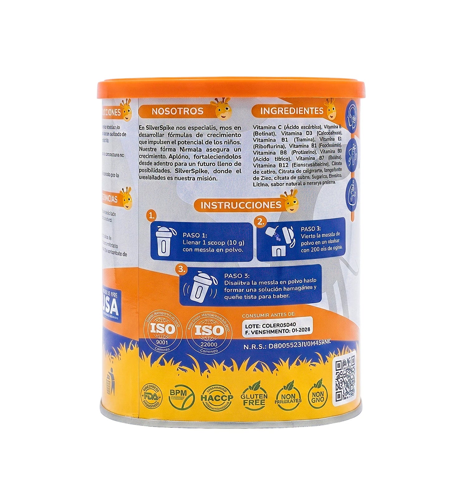 Fórmula de Crecimiento Kids - Silverspike - 300gr