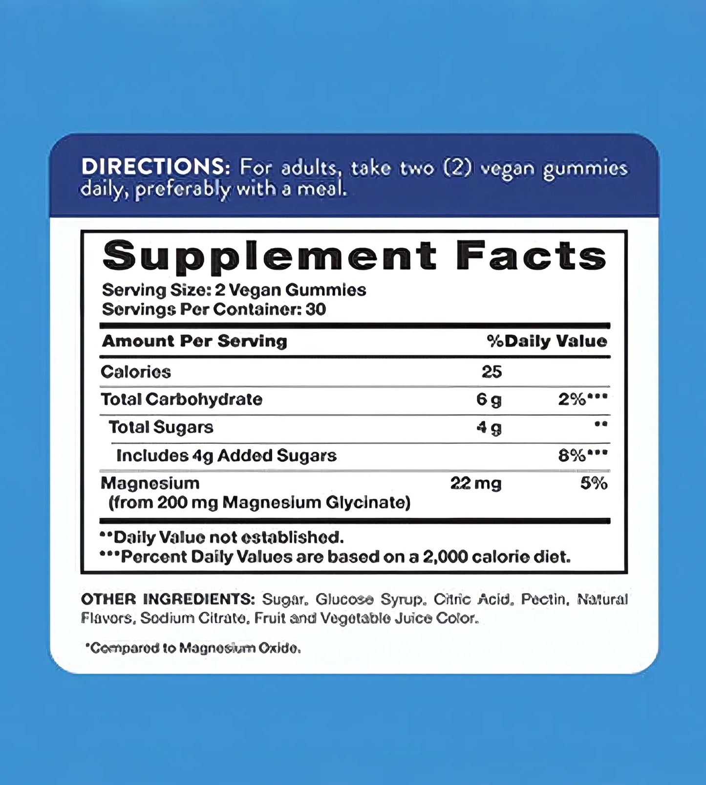 MAGNESIUM GLYCINATE GUMMIES 200 MG