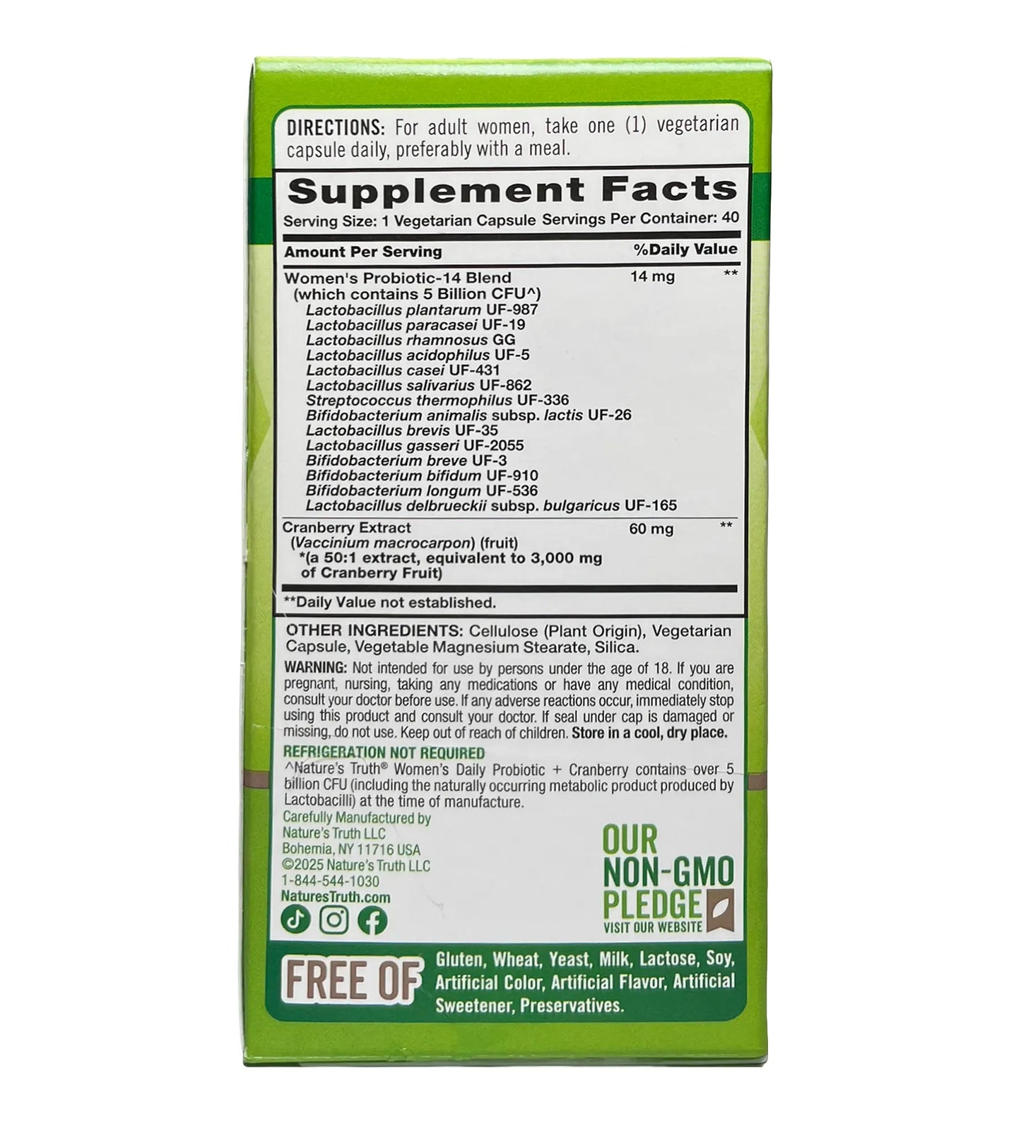 Probioticos + cranberry