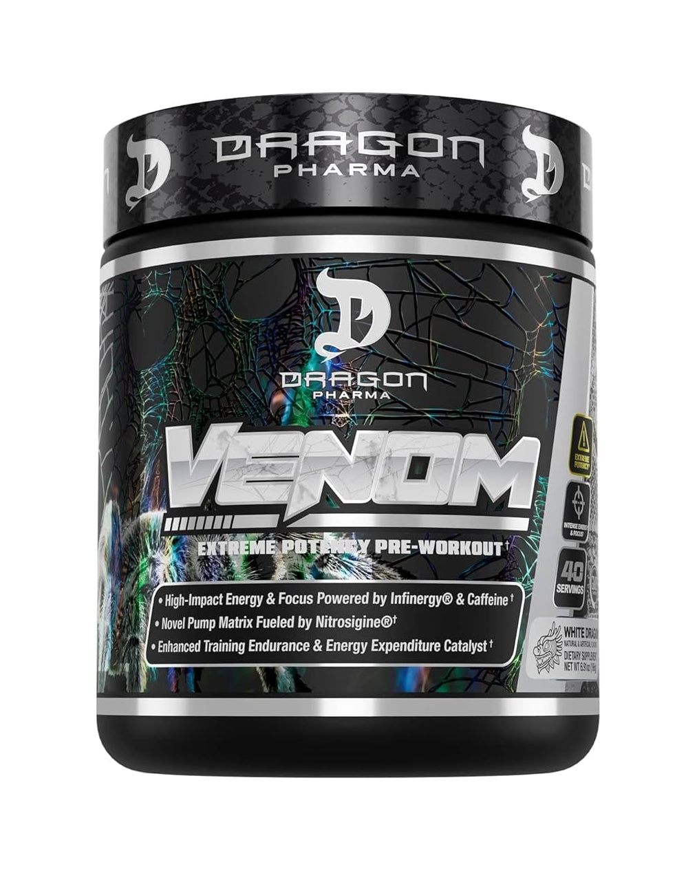 VENON 40 (40 servicios) - DRAGON PHARMA - Pre Entreno
