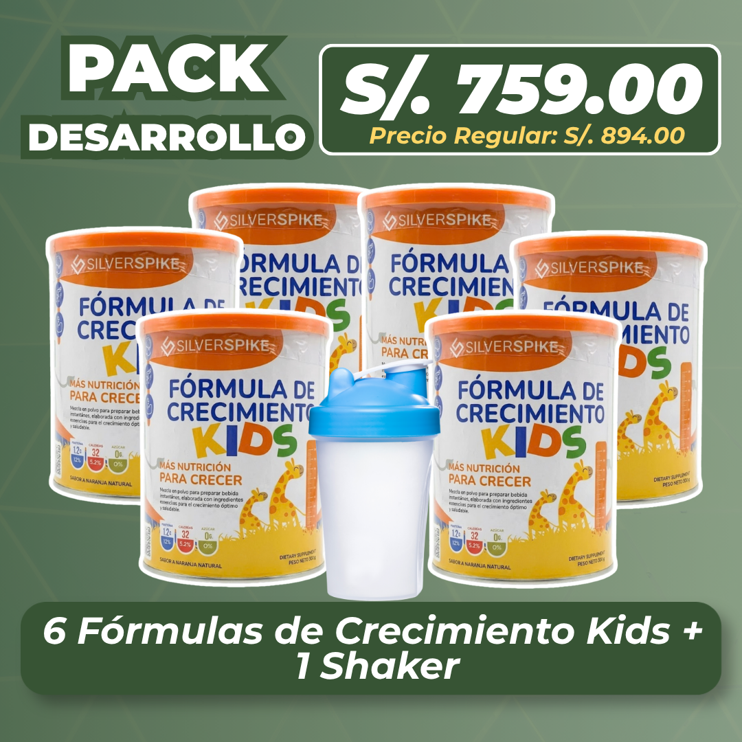 Pack Crecimiento Kids Familiar (6 Fórmula + Shaker)