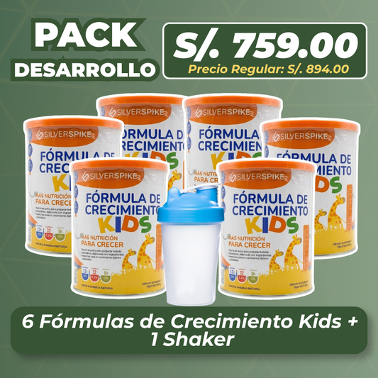 Pack Crecimiento Kids Familiar (6 Fórmula + Shaker)