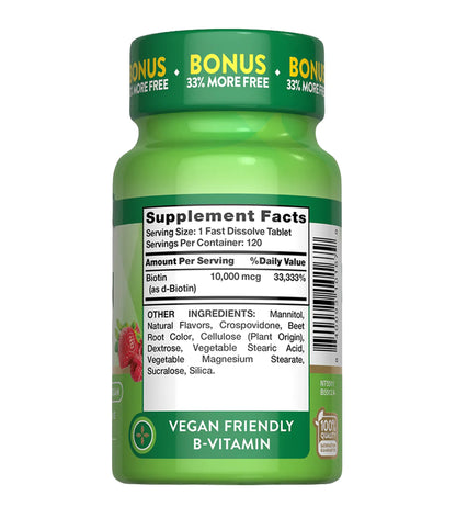 BIOTINA  10,000 MCG