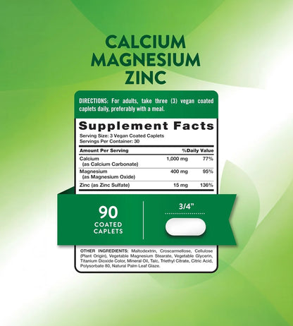 CALCIUM / MAGNESIUM / ZINC 90 tabletas