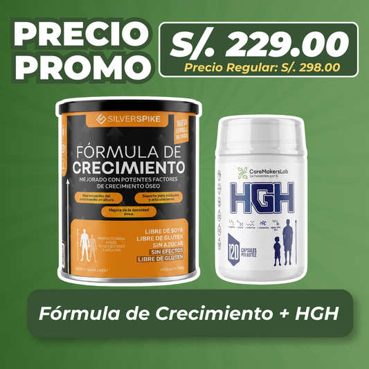 Pack Crecimiento Inicial (Fórmula Silverspike + HGH)