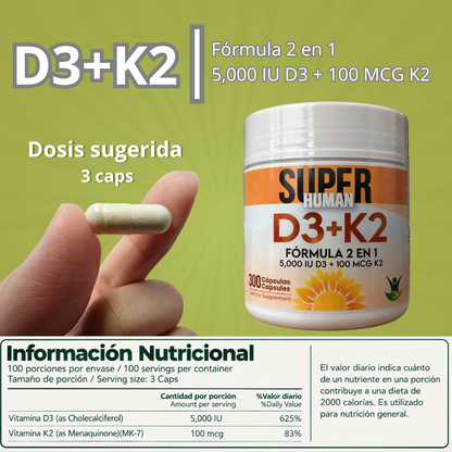 Pack Crecimiento Completo (2 Fórmula + HGH + D3+K2)