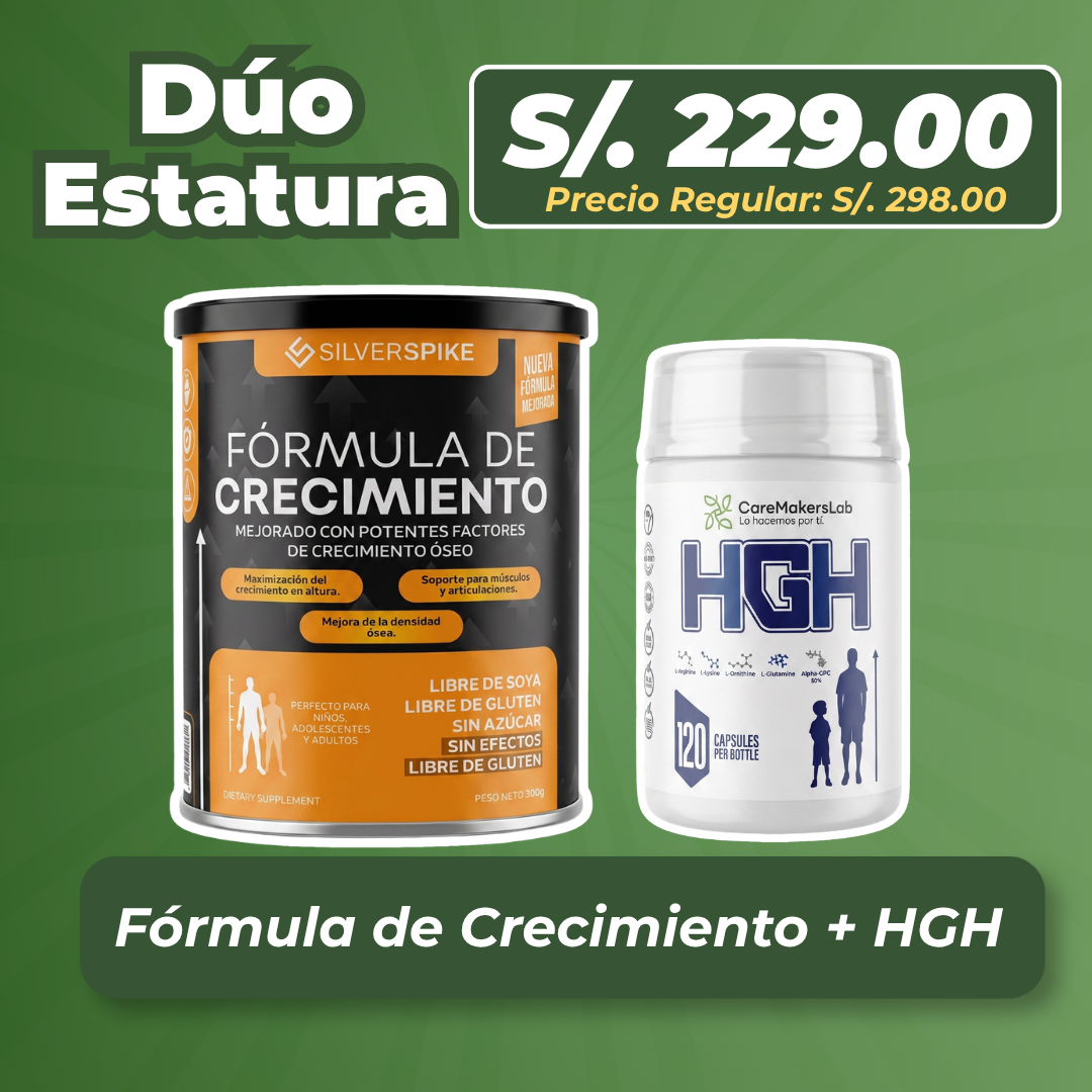 Pack Crecimiento Inicial (Fórmula Silverspike + HGH)