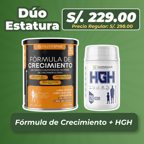 Pack Crecimiento Inicial (Fórmula Silverspike + HGH)