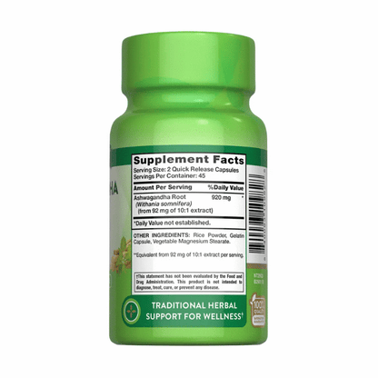 ASHWAGANDHA ROOT  920 MG