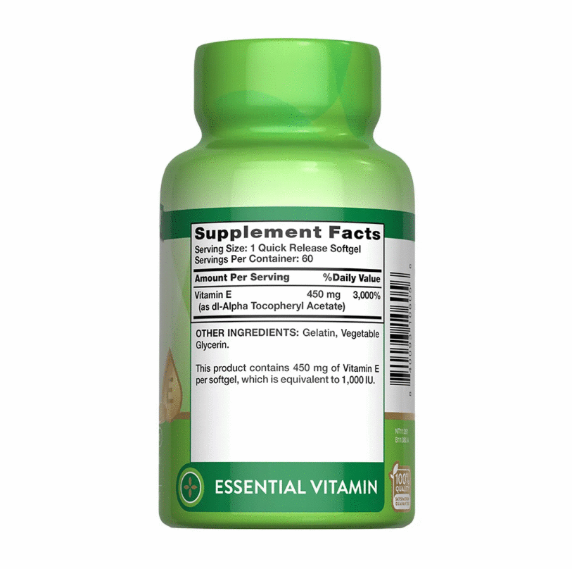 VITAMINA E 1 000 IU PURE DL ALPHA 450MG