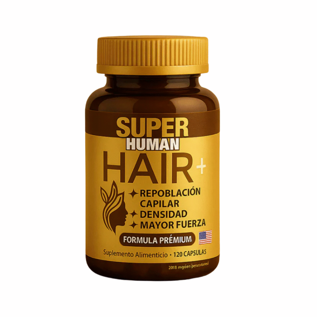 Hair+ | Crecimiento y Densidad con Biotina y Hierro Hemo (120 Cáps.)