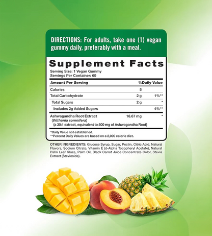 GOMITAS ASHWAGANDHA 500 MG