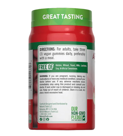 GOMITAS DE VINAGRE DE MANZANA  600 MG - NATURE´S TRUTH