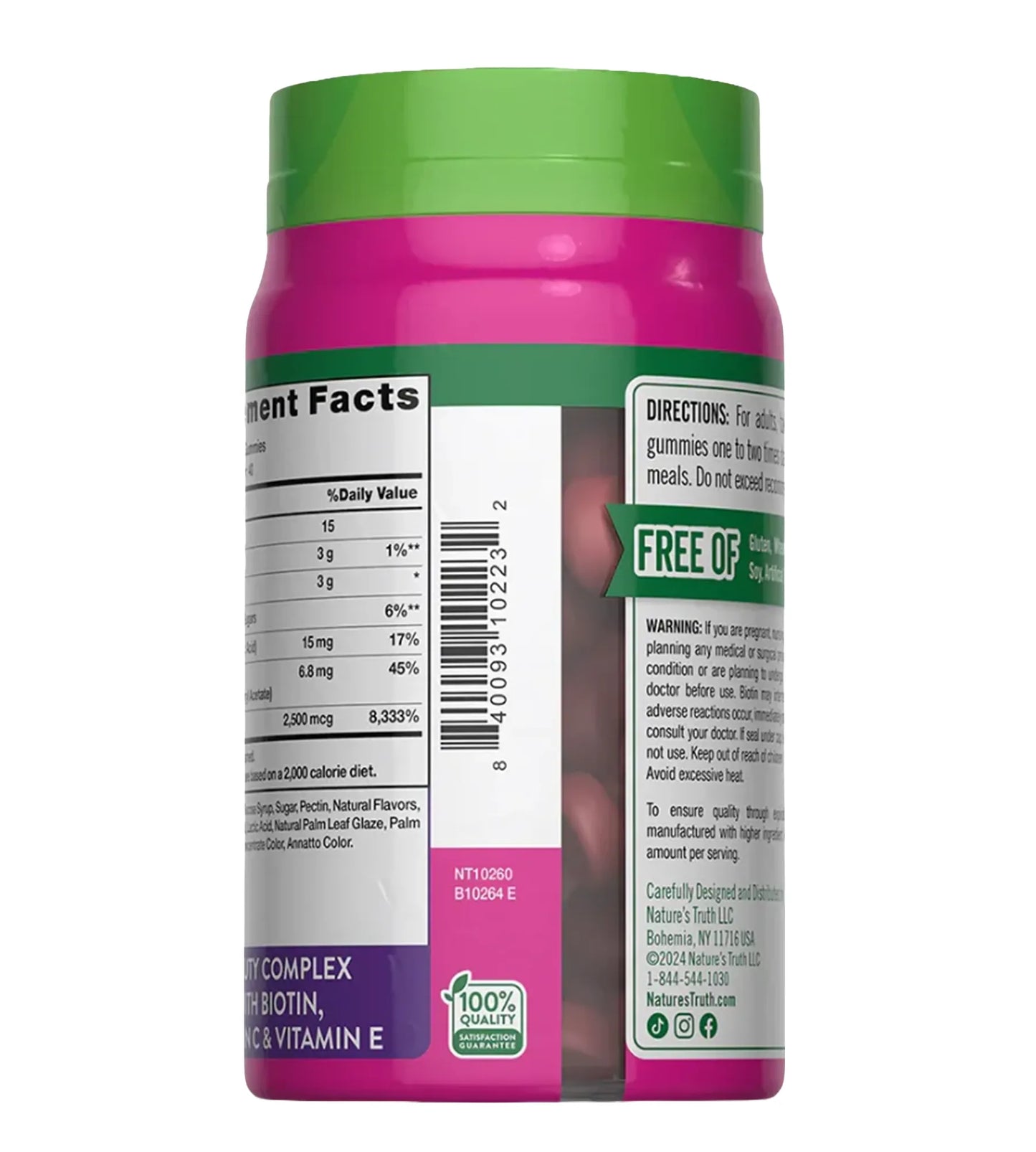 GOMITAS HAIR, SKIN & NAILS + BIOTIN. 80 gom