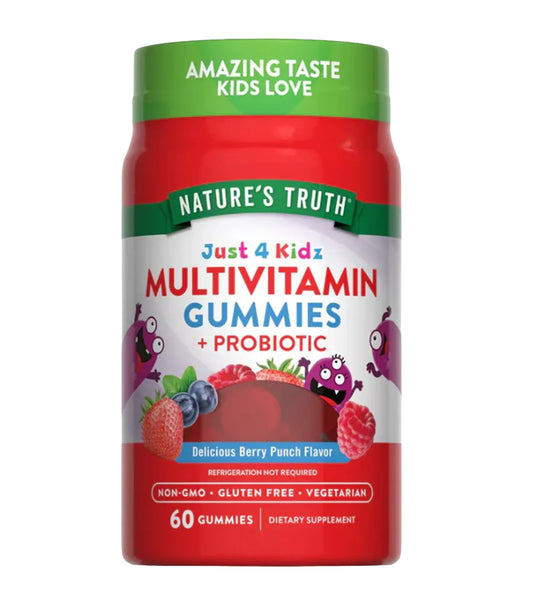 GOMITAS MULTIVITAMINICO + PROBIOTICOS PARA NIÑOS
