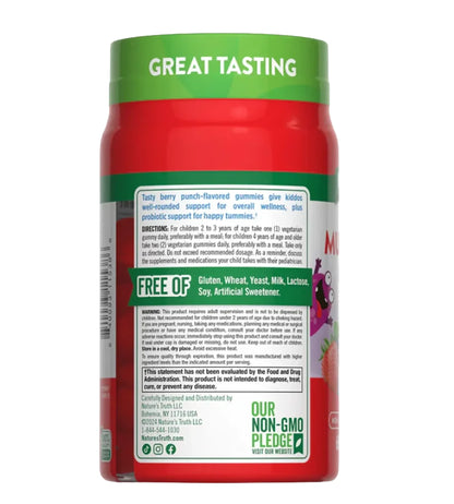 GOMITAS MULTIVITAMINICO + PROBIOTICOS PARA NIÑOS