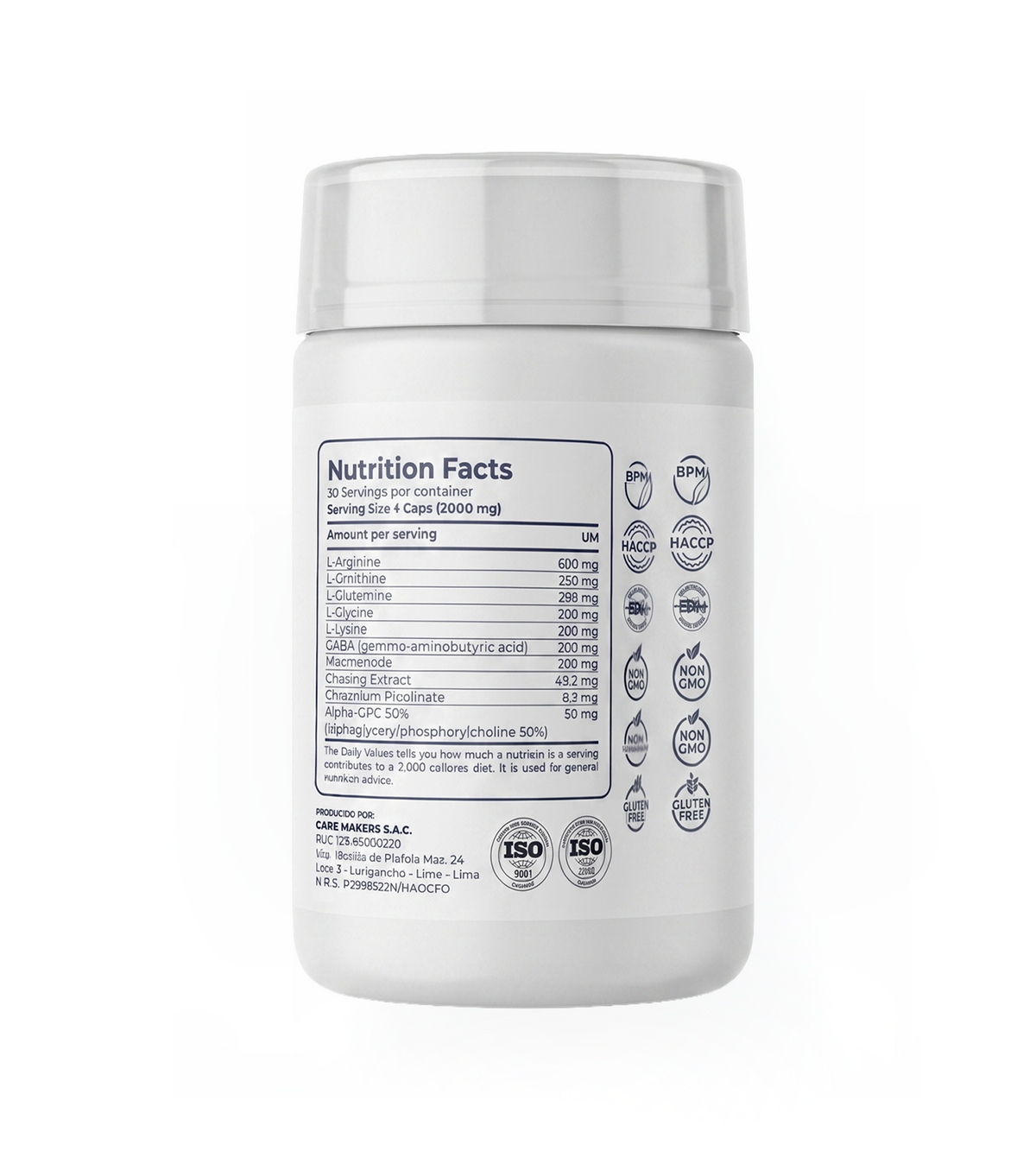 HGH - Crecimiento óptimo y desarrollo físico (120 cápsulas)