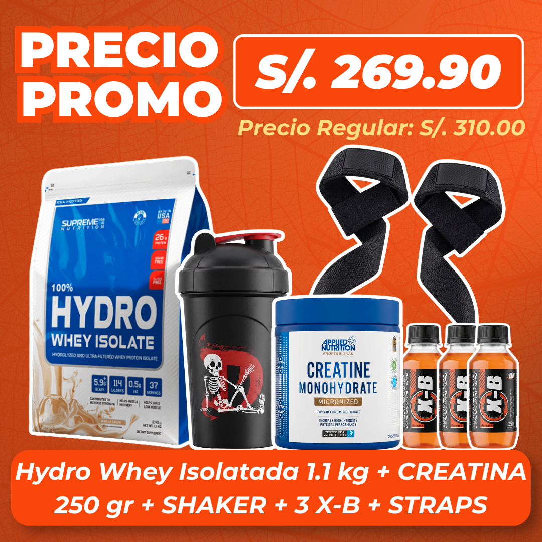 Hydro Whey Isolate 1.1kg + Creatina 150gr + Regalos