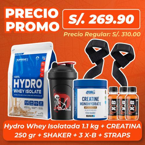 Hydro Whey Isolate 1.1kg + Creatina 150gr + Regalos