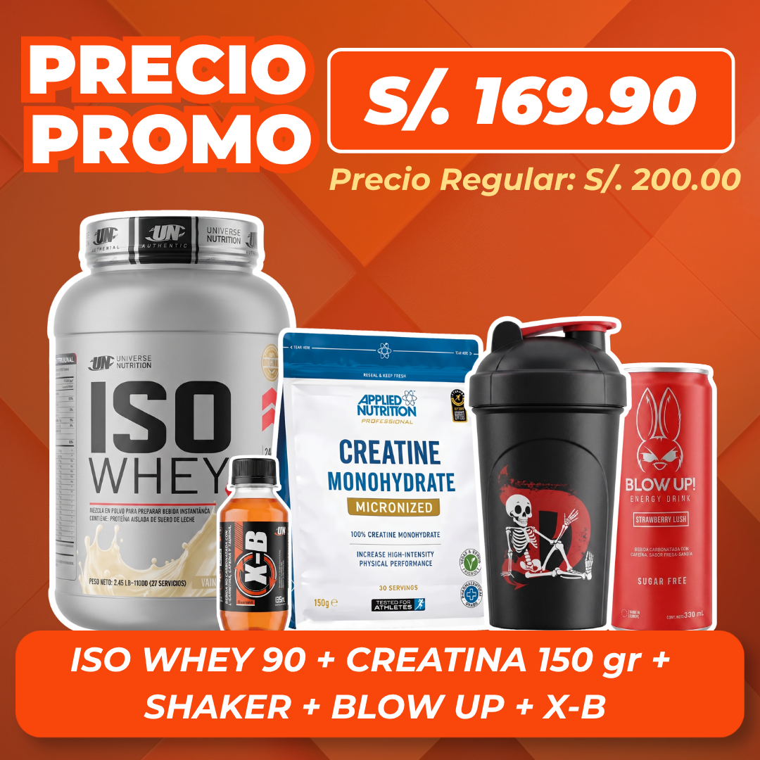 ISO whey 90 1.1kg + Creatina 150gr + Regalos