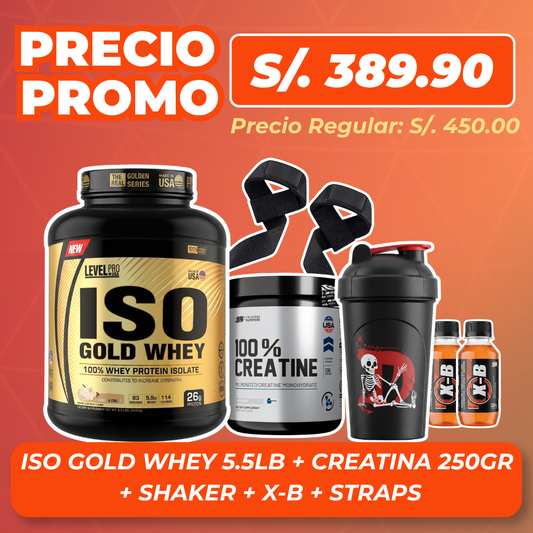ISO GOLD WHEY 2.5KG + CREATINA 250GR + REGALOS