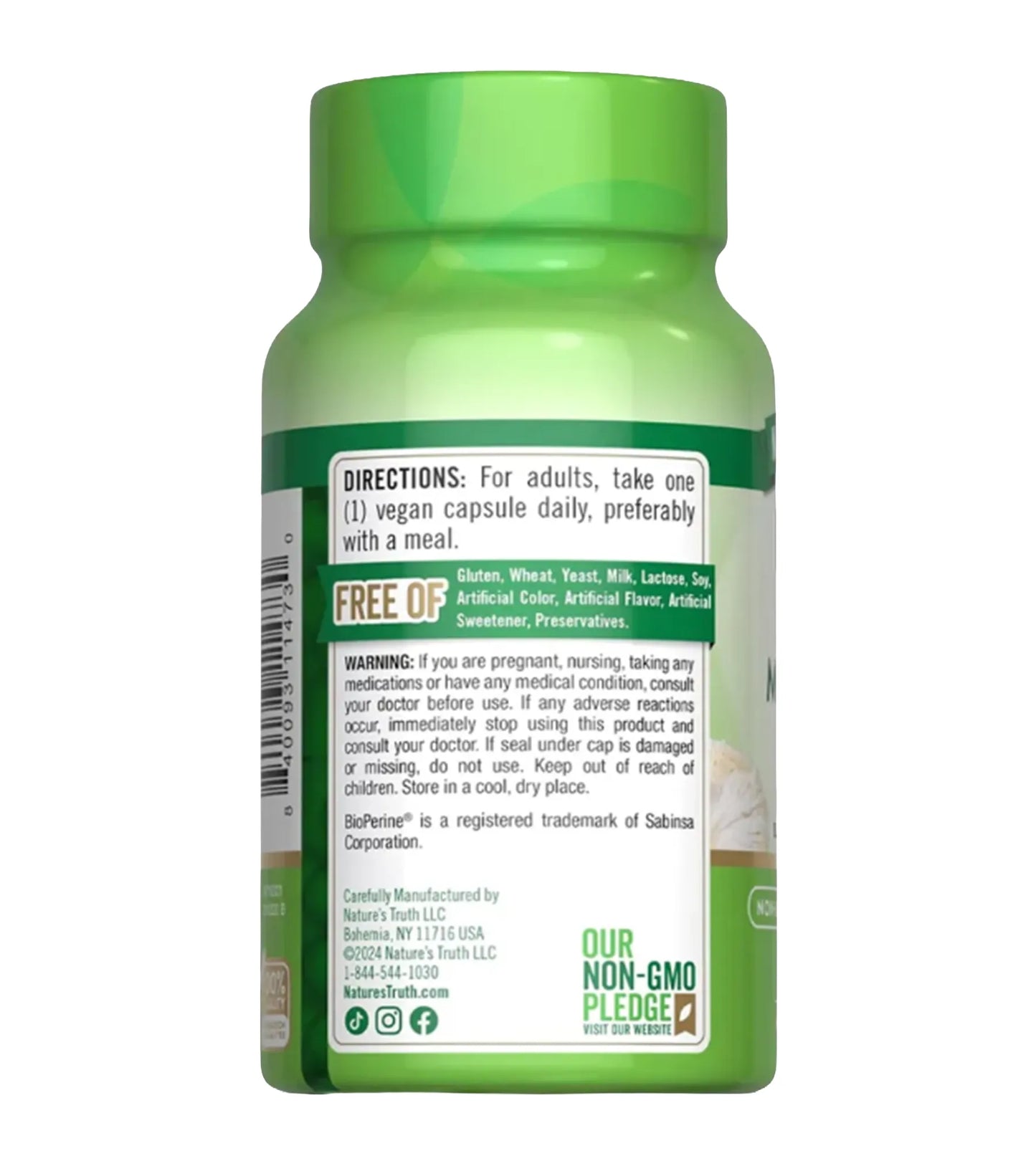 LION'S MANE MUSHROOM 2,100 MG