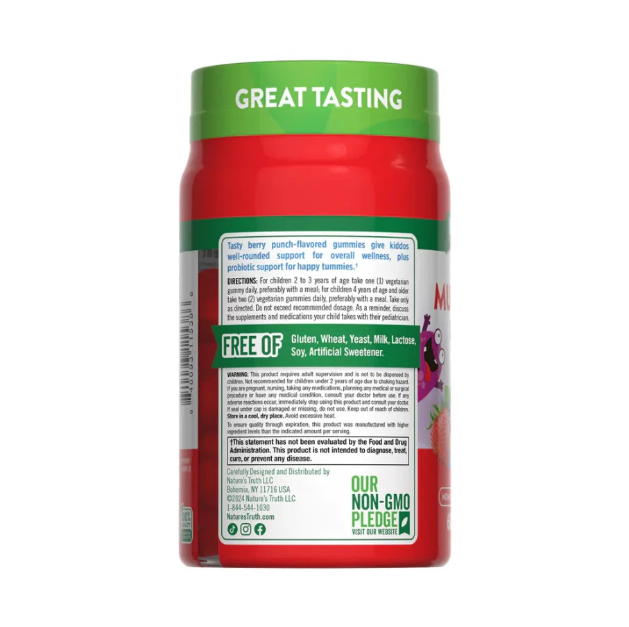 GOMITAS MULTIVITAMINICO + PROBIOTICOS PARA NIÑOS