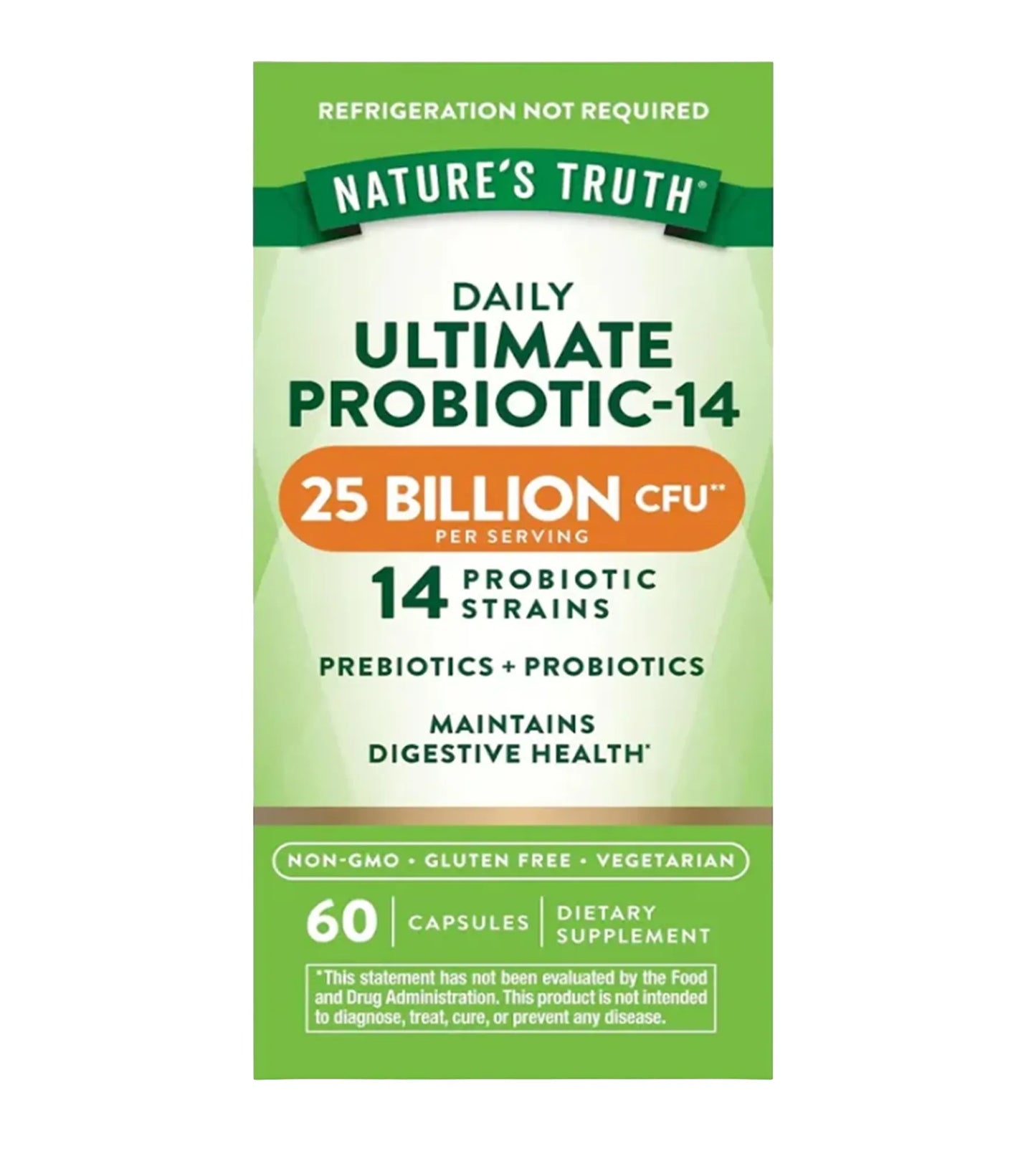 PROBIOTICS 25 BILLION CFU. 60 cápsulas