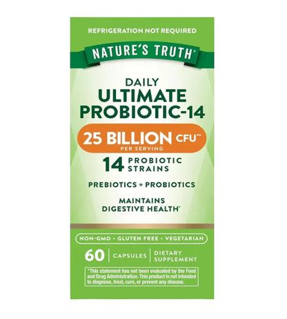 PROBIOTICS 25 BILLION CFU. 60 cápsulas