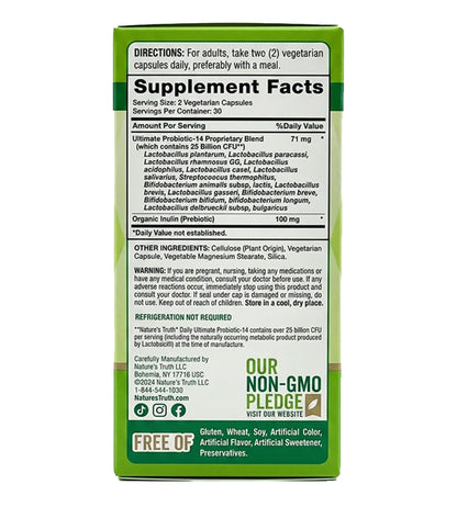 PROBIOTICS 25 BILLION CFU. 60 cápsulas