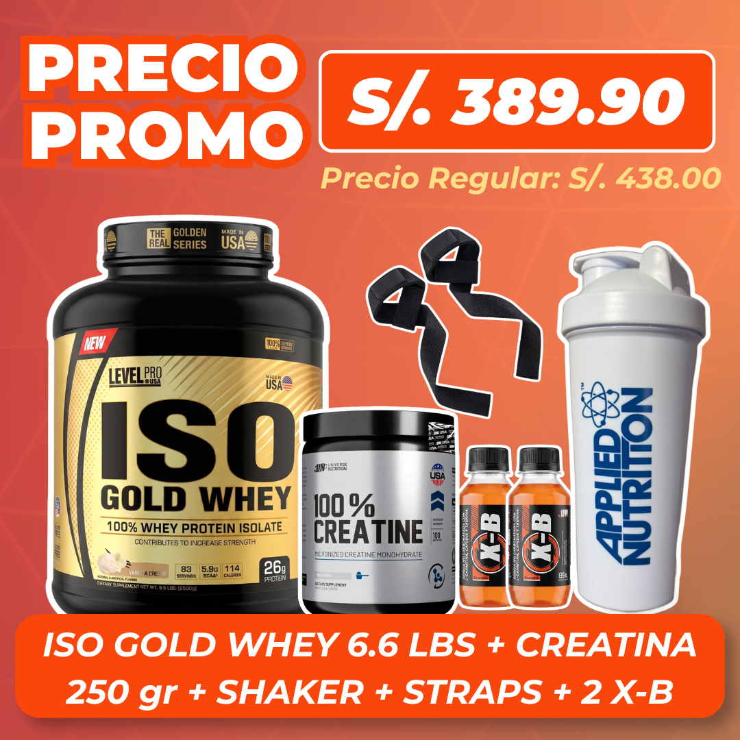 ISO GOLD WHEY 2.5KG + CREATINA 250GR + REGALOS