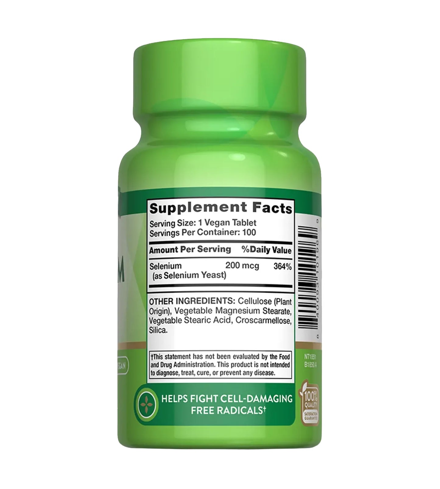 SELENIUM  200 MG. 100 tabletas