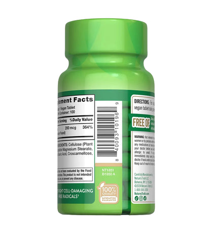 SELENIUM  200 MG. 100 tabletas