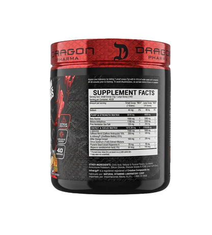 VENOM INFERNO brazo de limon (40 servicios) - DRAGON PHARMA- Pre Entreno
