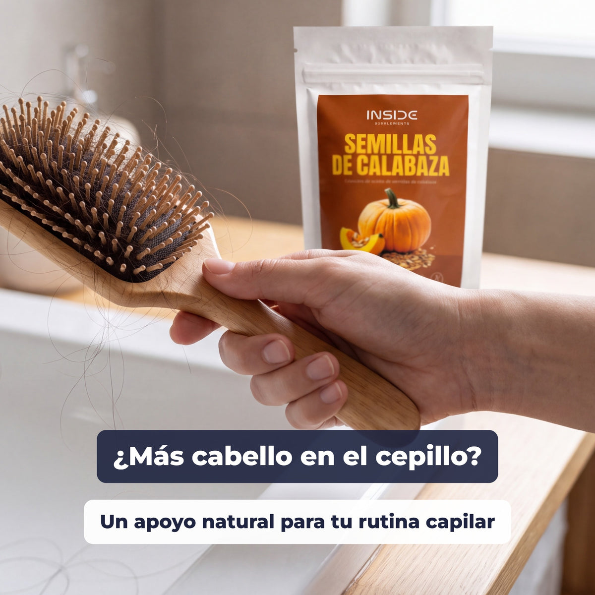 ¿Más cabello en el cepillo? Un apoyo natural para tu rutina capilar